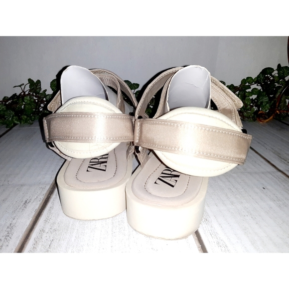 Zara Velcro Strap Platform Sandals - Picture 8 of 16